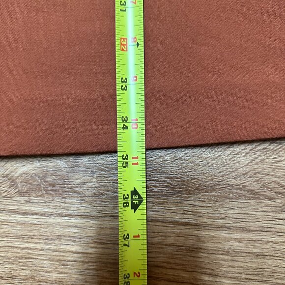 Simply Noelle - Women's Rust Orange High Neckline Sleeveless Dress - Size XS - Picture 6 of 7